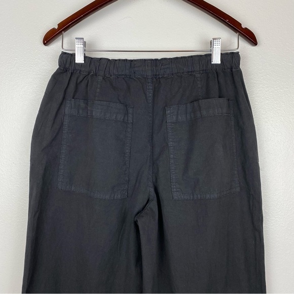 Madewell Cargo Parachute Pants Garment-Dyed Poplin Drawstring Black Size 24 NWT - Picture 7 of 11